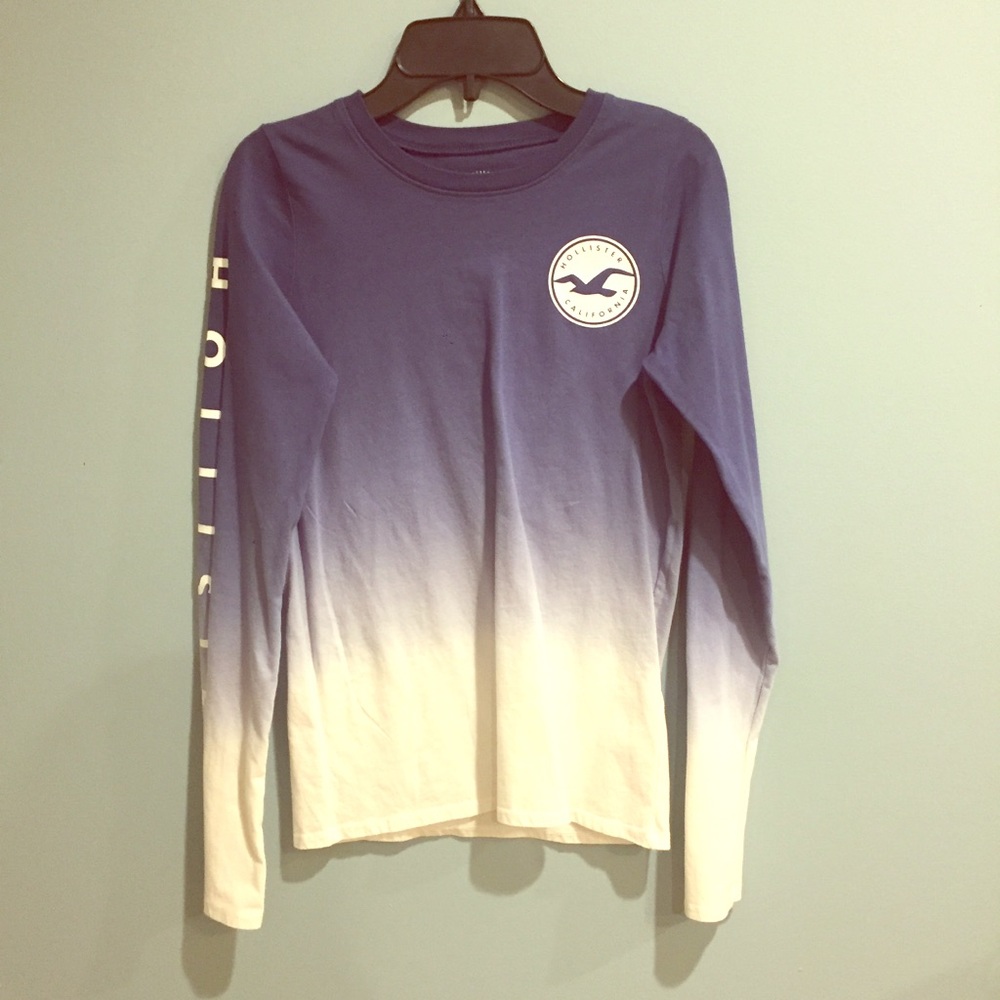 Blue ombré hollister top